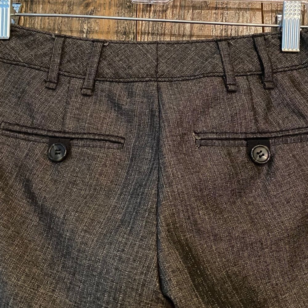 The Limited Sz 0 Brown Pin Stripes Drew Fit Career Workwear Casual Pants - Picture 10 of 11